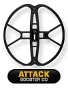 NEL Attack 15 x 15" DD Search Coil for Minelab X-Terra Series, 3 Frequency (7.5 kHz, 18.75 kHz, 3 kHz)