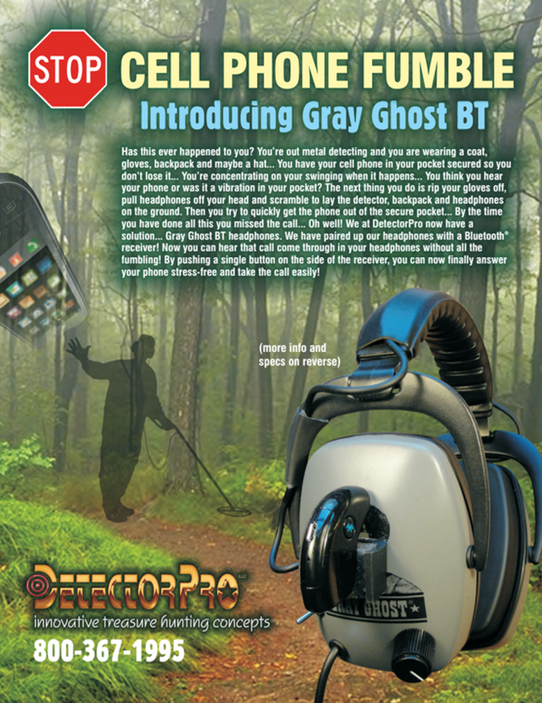DetectorPro Gray Ghost Blue Tooth Headphone