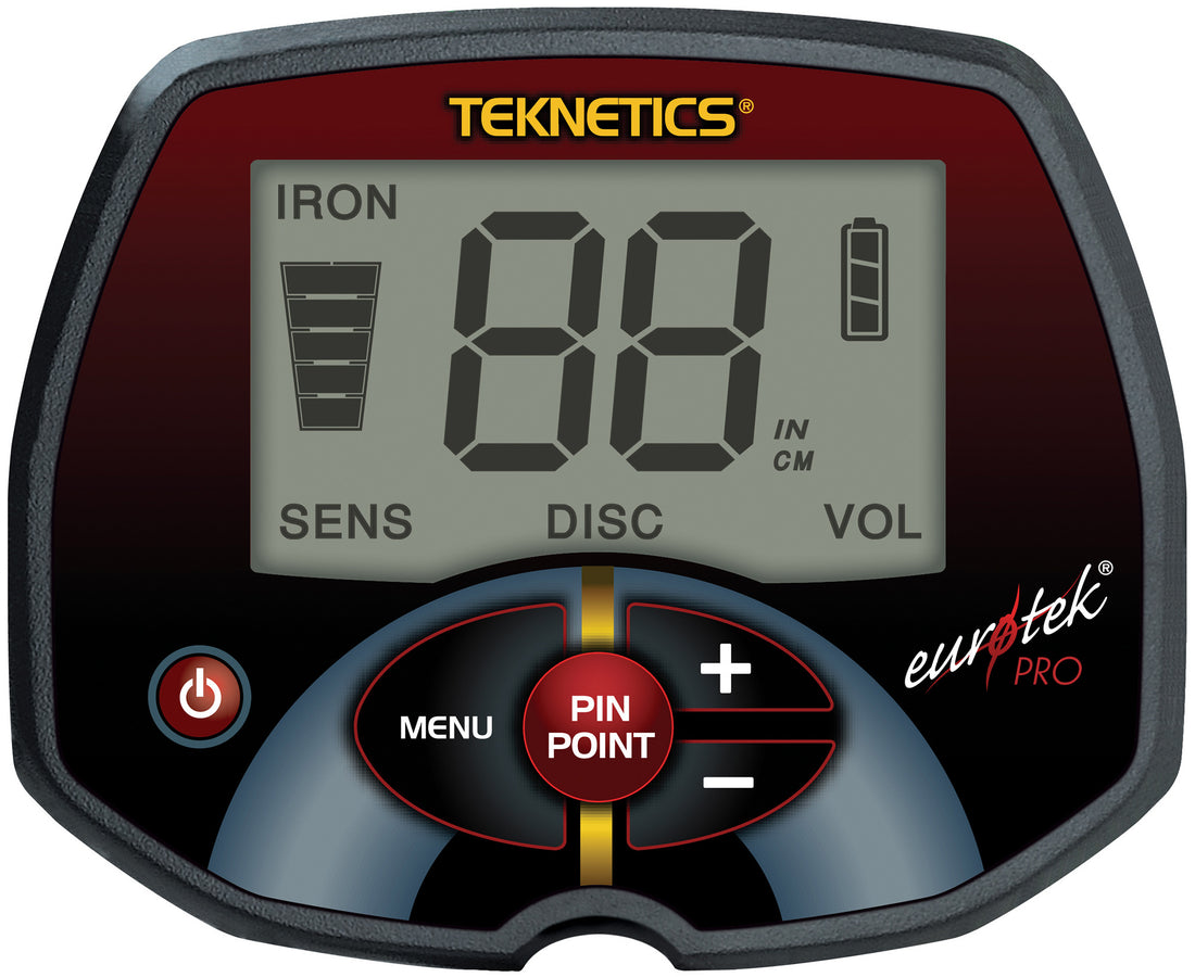 Teknetics EuroTek Pro Metal Detector with 11" DD coil + Bonus Pack