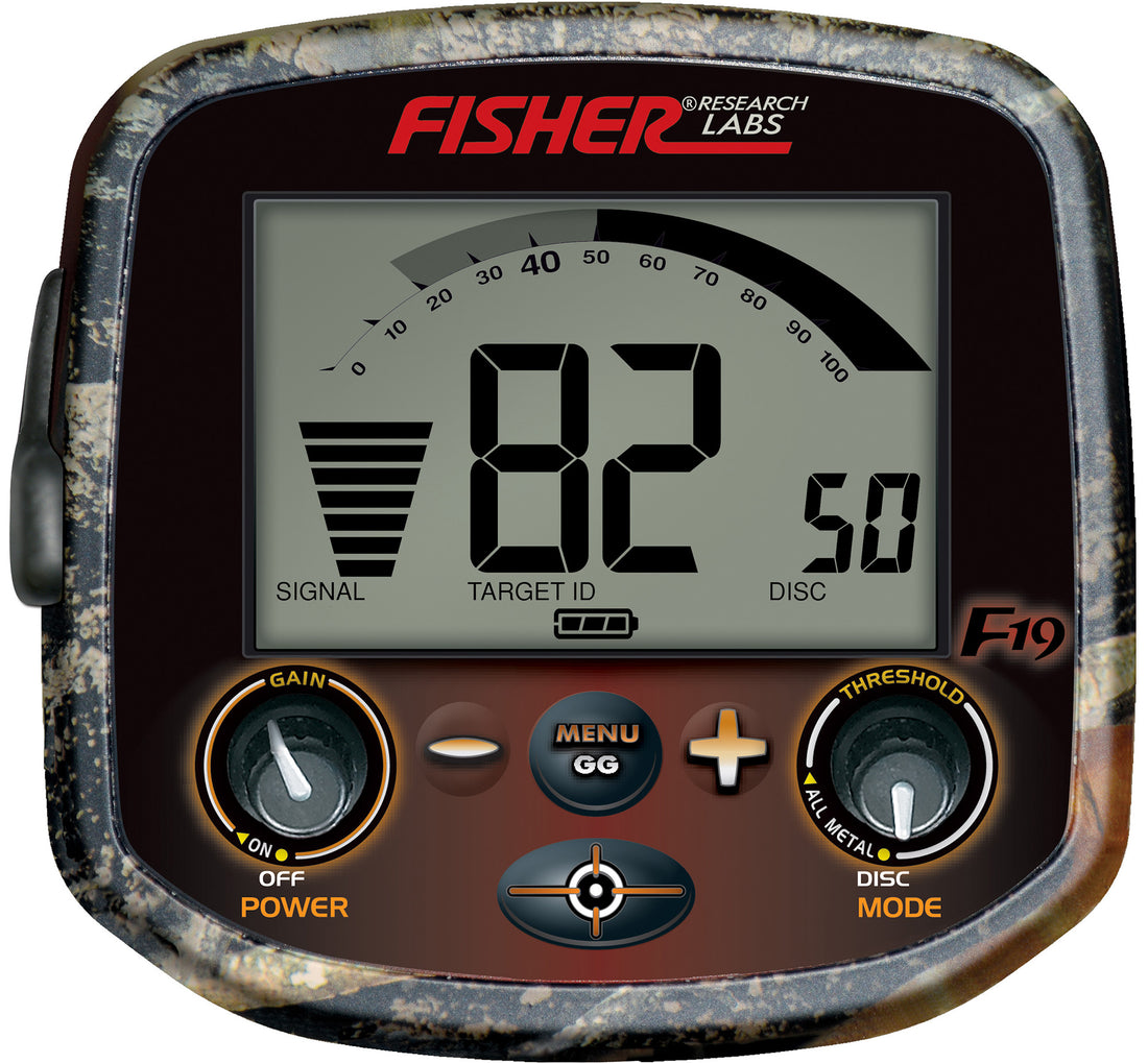 Fisher F-19 Metal Detector Pink Camo + Bonus Pack