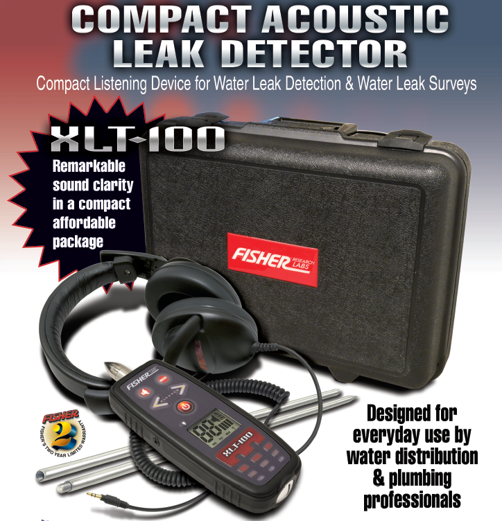 Fisher XLT 100 Compact Acoustic Leak Detector Fact Sheet Reverse