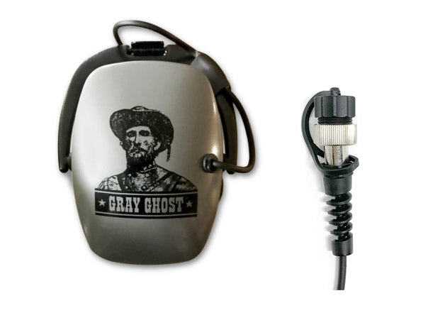 Gray Ghost logo on DetectorPro Gray Ghost Underwater Amphibian II Headphone for Garrett Underwater Detectors 