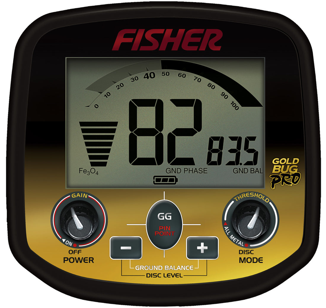 Fisher Gold Bug Pro Metal Detector with Waterproof Coil + Bonus Pack