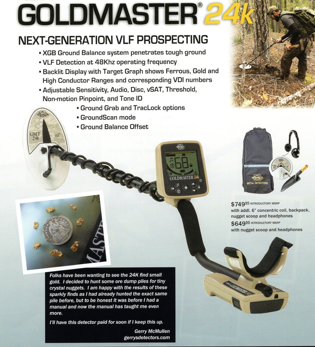 Whites GoldMaster GMT 24K Brochure