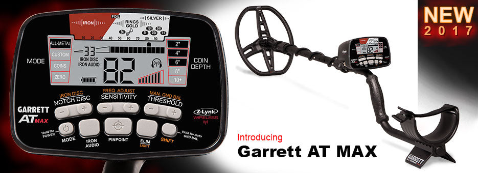 Garrett AT Max Waterproof Metal Detector  with 8.5 x 11" Coil + Garrett MS-3 Z-Lynk Wireless Headphones + FREE Pro-Pointer AT Wireless Pinpointer + Bonus Pack