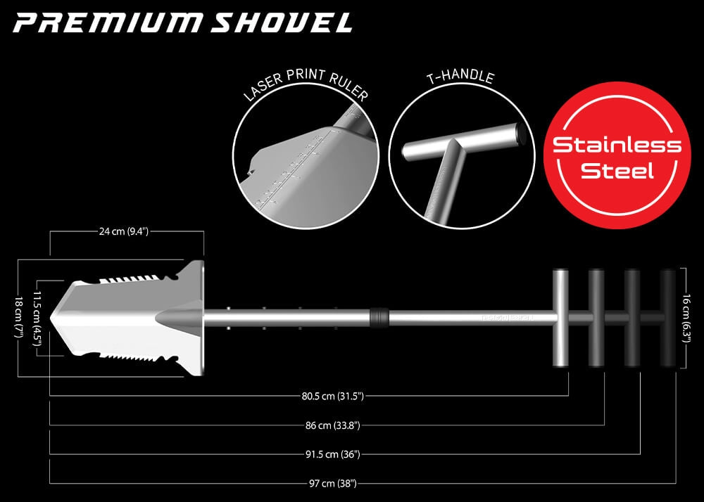 Nokta Makro Stainless Steel Premium Shovel 2