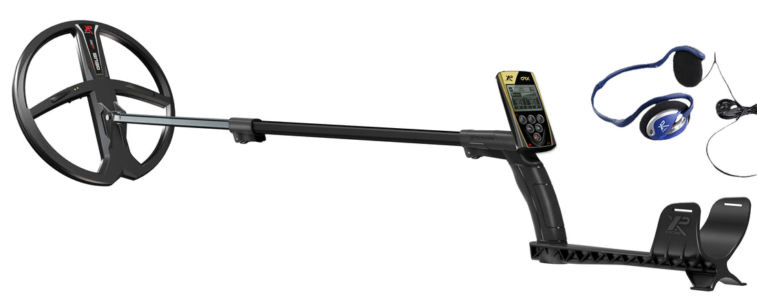 XP ORX Wireless Metal Detector with Back-lit Display + FX-02 Wired Backphone Headphones + 11" X35 Search Coil 