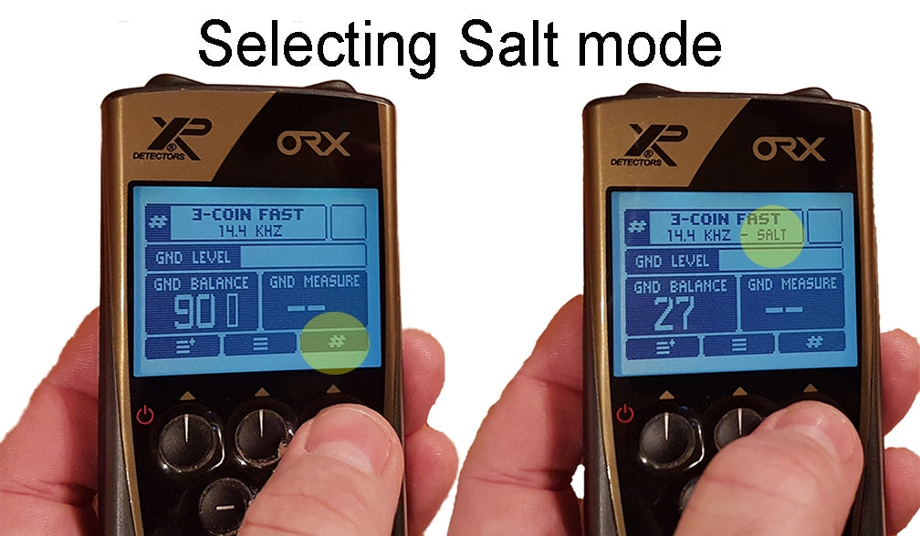 XP ORX Back-lit LCDDisplay Remote Selecting Salt Mode