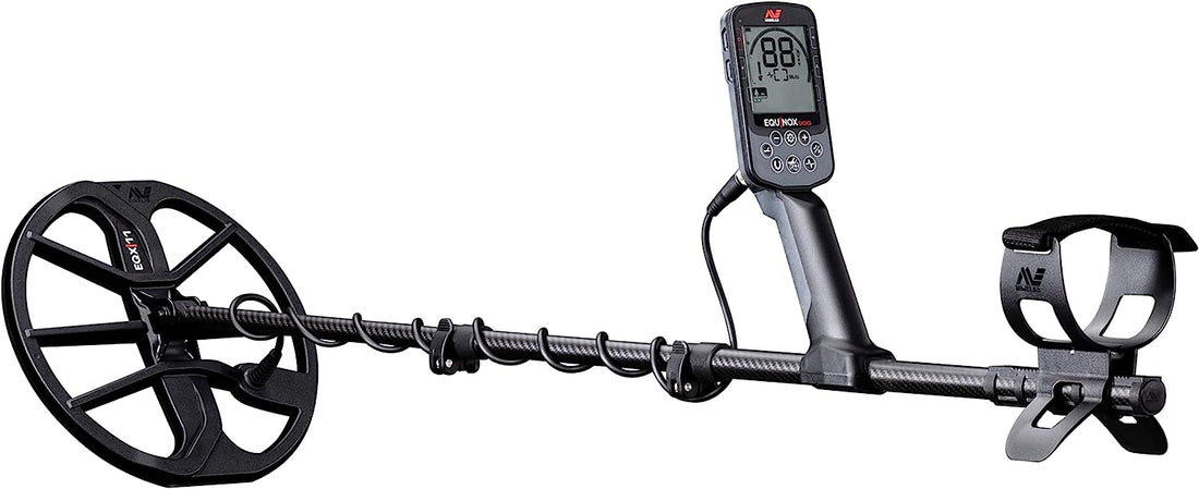 Minelab Equinox 900 Multi-Frequency Collapsible Metal Detector with EQX 11" & 6” Waterproof Double-D Coils
