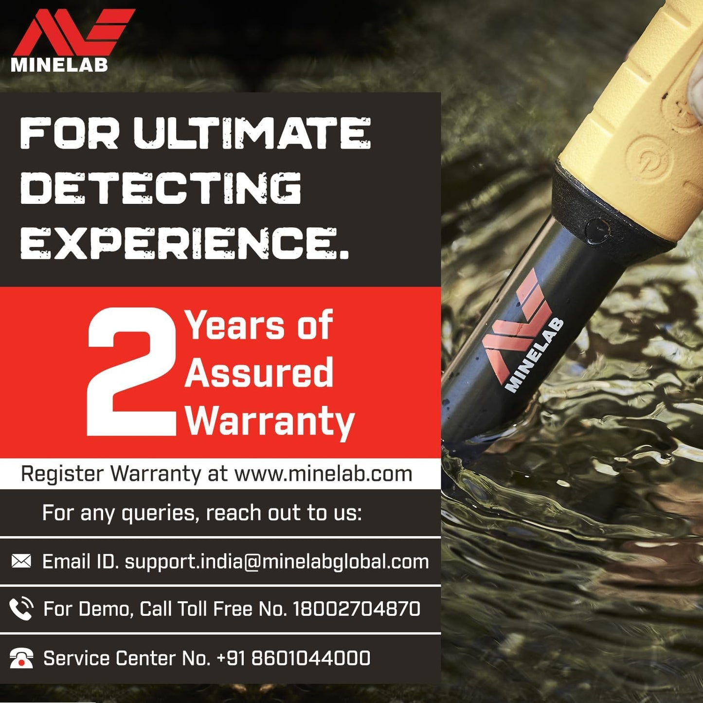 Minelab PROFIND 35 Waterproof Pinpointer Metal Detector for Experts w