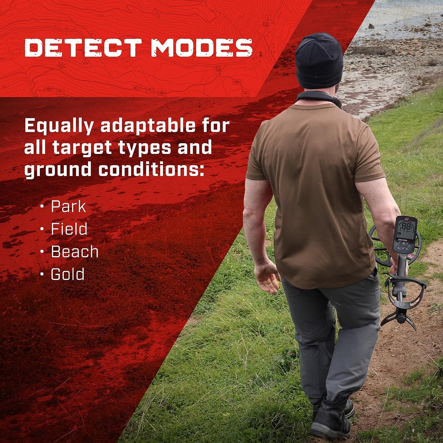 Minelab Equinox 900 MultiFrequency Collapsible Metal Detector with EQ