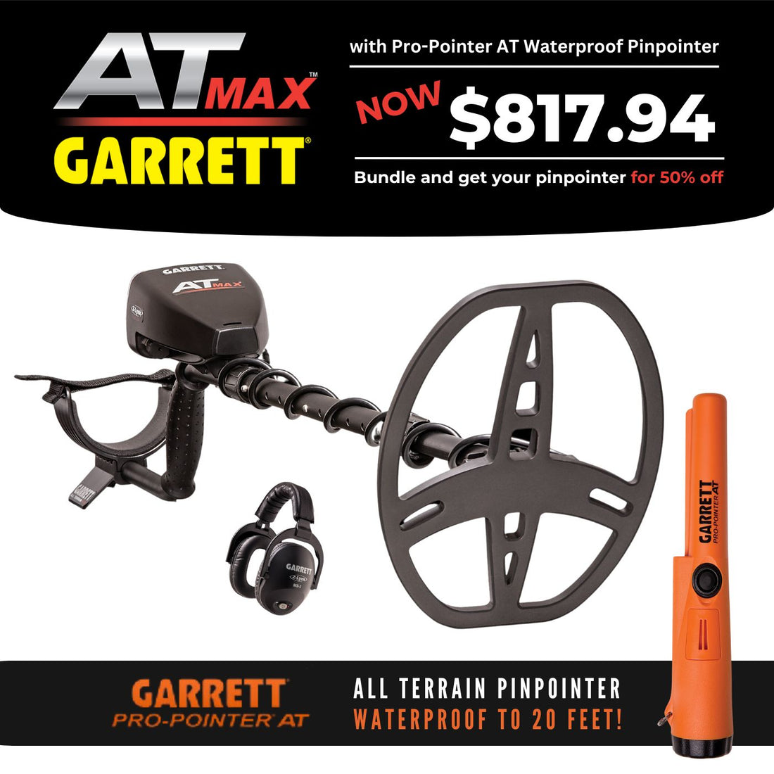 Garrett AT Max Metal Detector – Metal Detecting Stuff