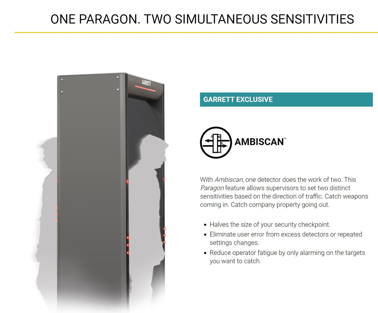 Garrett Paragon Walk-Through Metal Detector – MetalDetector.com