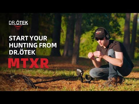 DR.ÖTEK MTXR Metal Detector Bundle with headphones, shovel, and Carry Case