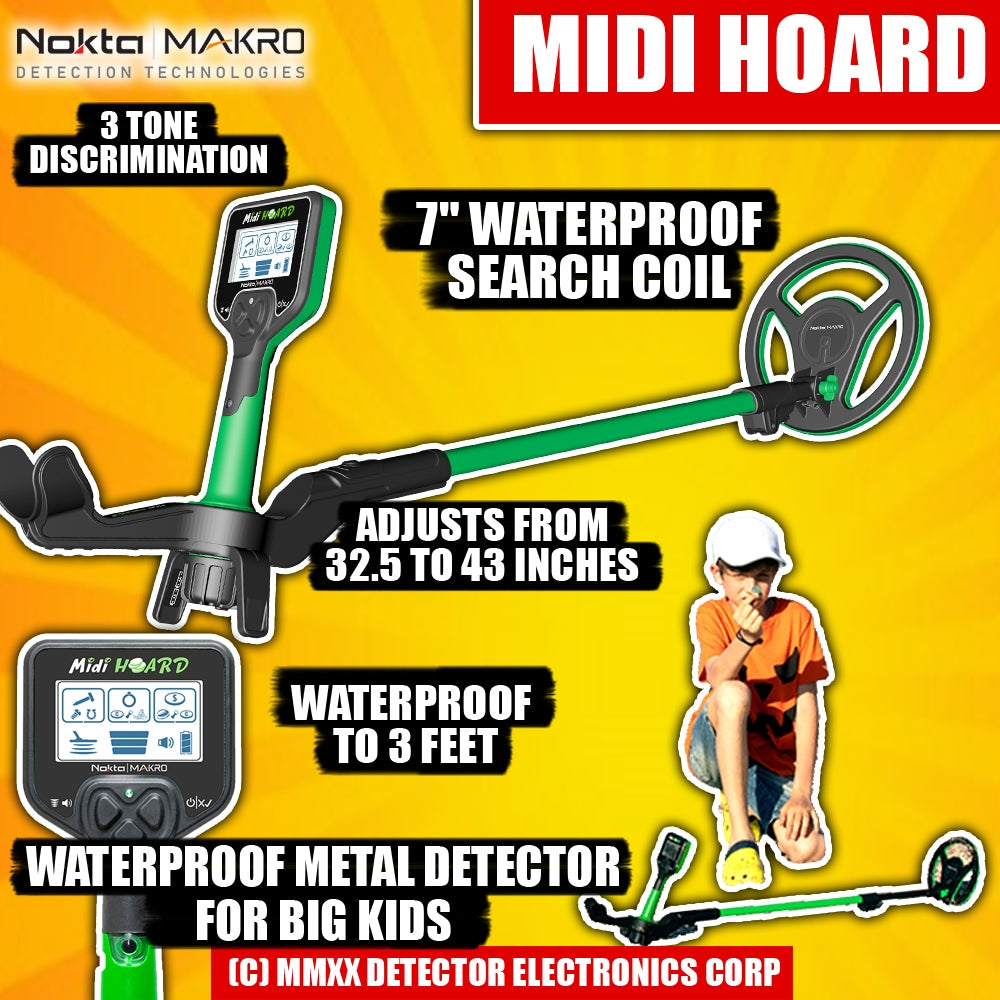 Nokta Makro MIDI Hoard Waterproof Kids Metal Detector