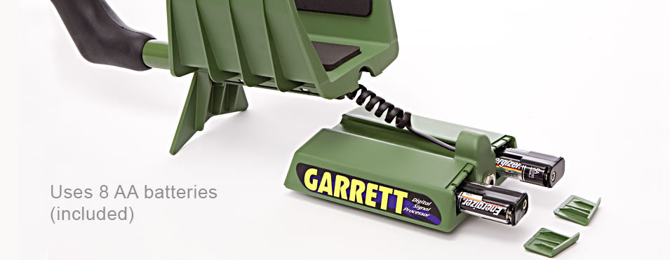 Garrett GTI 2500 Pro Package Metal Detector with Eagle Eye Depth Multiplier Battery Tray