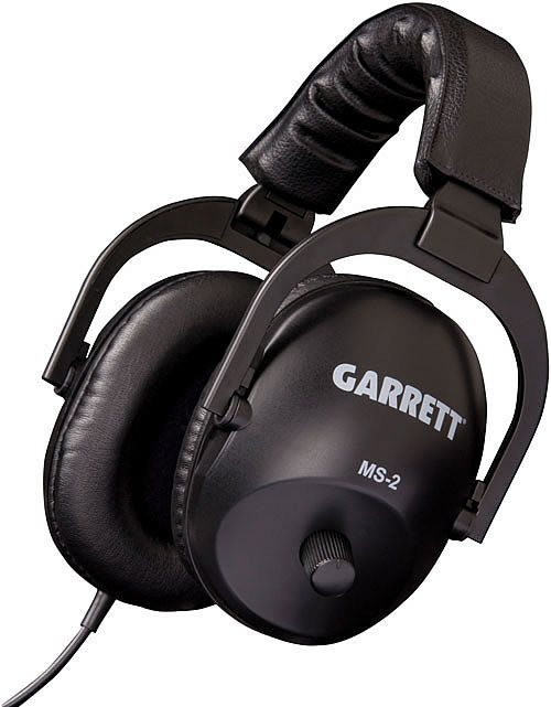 Garrett MS-2 Headphones with 1/4" right angle stereo plug