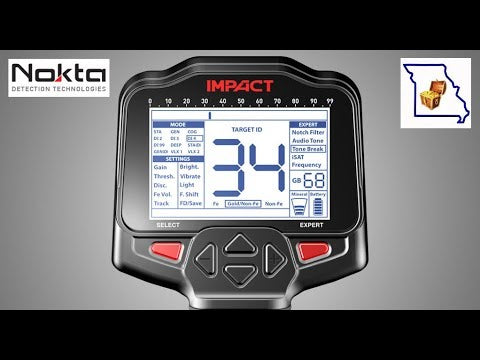 Nokta Impact Metal Detector Standard Package with Waterproof 11" x 7" DD Coil + Baseball Cap (shown below when you add to cart)