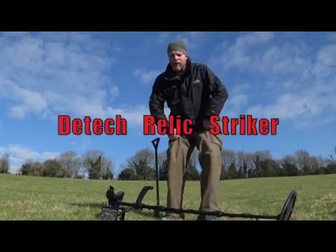 Detech Relic Striker Metal Detector with 18" x 15" SEF Butterfly Coil + Included Items
