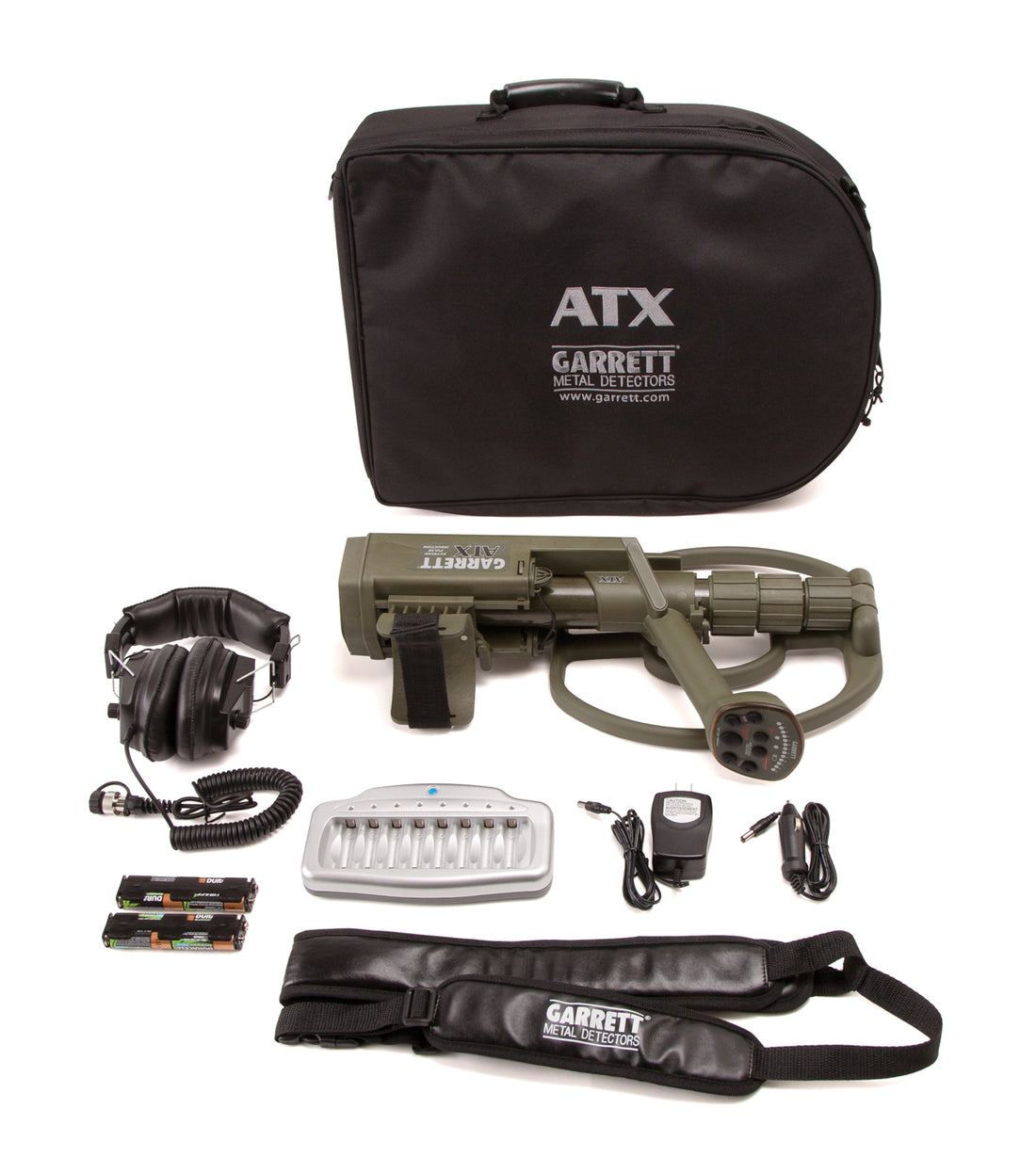 Garrett ATX Waterproof Metal Detector Standard Package with 12" Coil + Bonus Pack