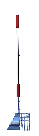 Pro Series Four Position Aluminum Beach Scoop with 5" Mesh Bucket Extends to 40"