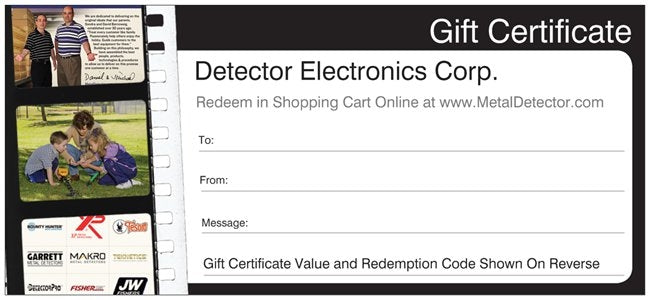 MetalDetector.com Gift Certificate