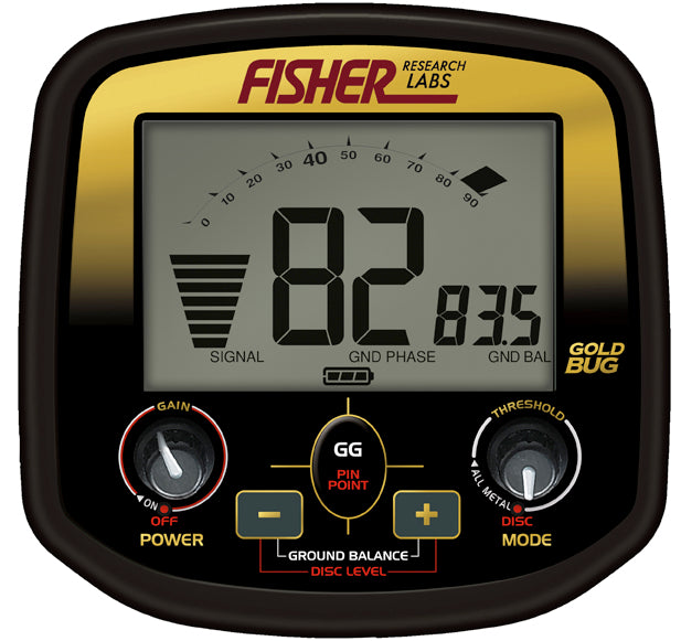 Fisher Gold Bug Metal Detector Display
