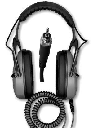 Detector Pro Gray Ghost Underwater Amphibian II Headphones for Minelab Equinox