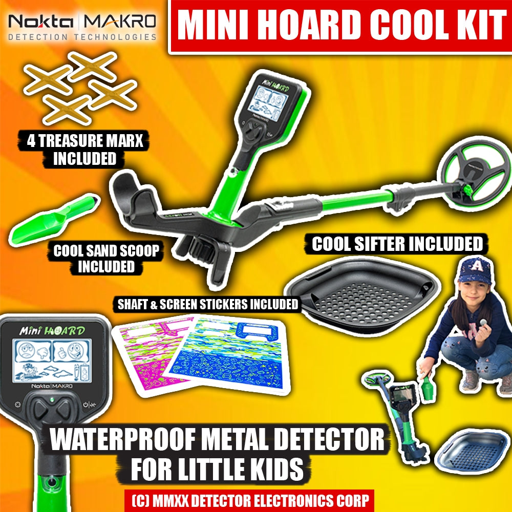 Nokta Makro Mini Hoard Waterproof Metal Detector Cool Kit