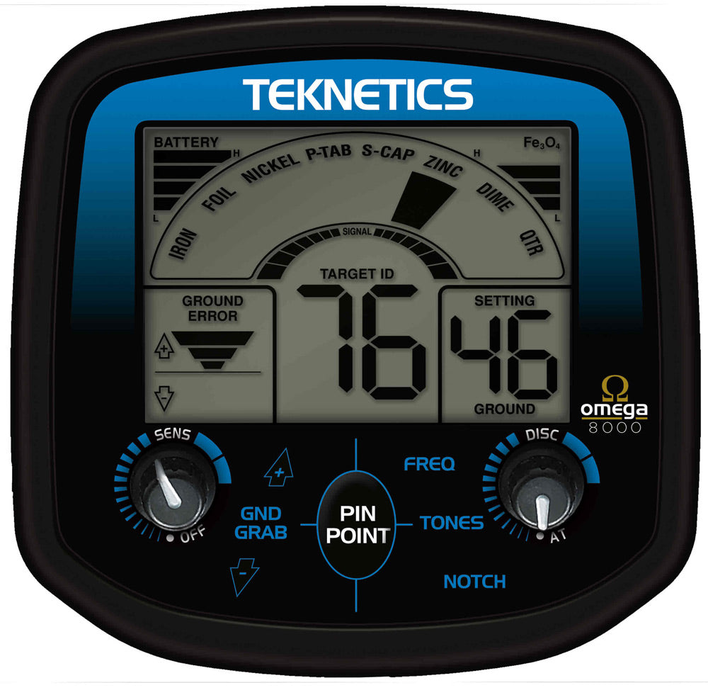 Teknetics Omega 8000 Metal Detector