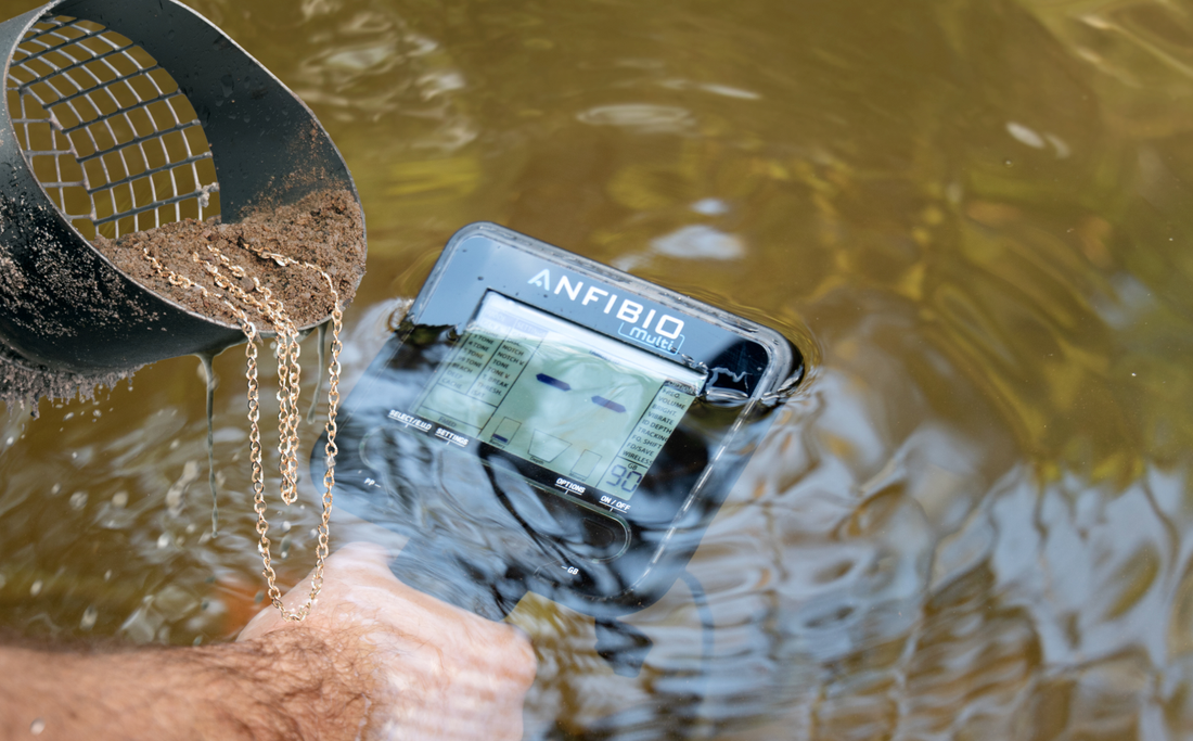 Nokta Makro Anfibio Multi Frequency Waterproof Metal Detector Finds