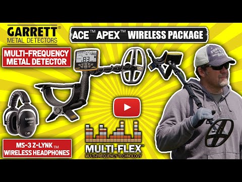 Garrett Ace Apex Multi-Frequency Weatherproof Metal Detector | Shop |  Features | Reviews â€“ MetalDetector.com