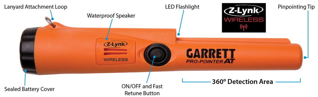 Garrett Pro-Pointer® AT Waterproof Z-Lynk Wireless Pinpointing Metal  Detector