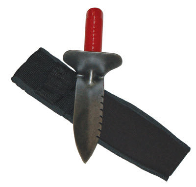 Lesche Digging Tool with Left Serrated Blade and No Slip Handle - 12" Overall Length