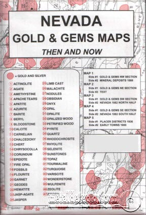Nevada Gold and Gem Maps