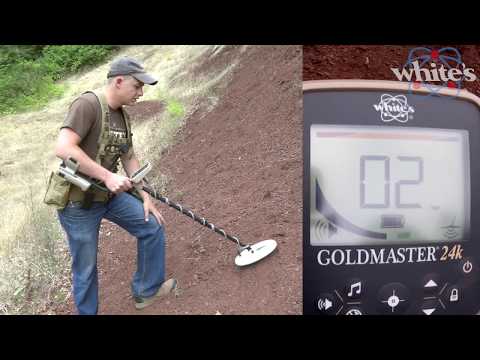 Garrett GOLDMASTER 24k Metal Detector with 6" x 10" DD Waterproof Searchcoil + Headphones + Recharge System + Bonus Pack